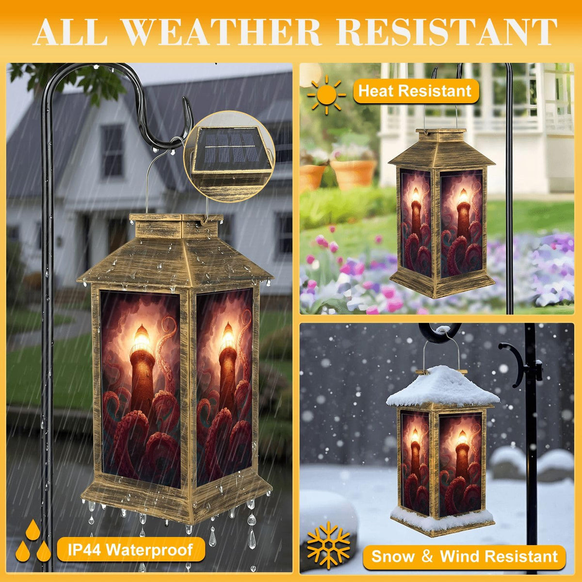 Solar Outdoor Hanging Lantern I8547