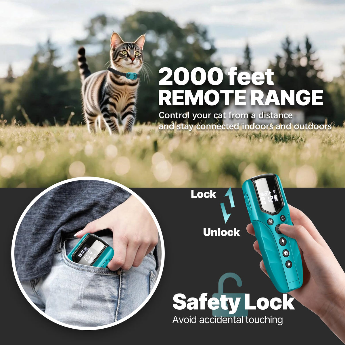 Small Cat Training Collar with Remote K686235