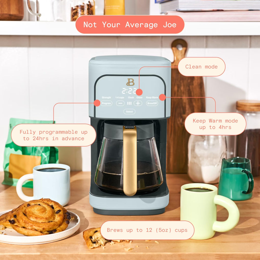 12-Cup Programmable Coffee Maker with Glass Carafe P380804