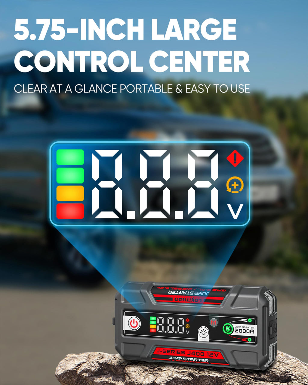 Portable Jump Starter for 8.0L Gas & 6.0L Diesel Engines J82173