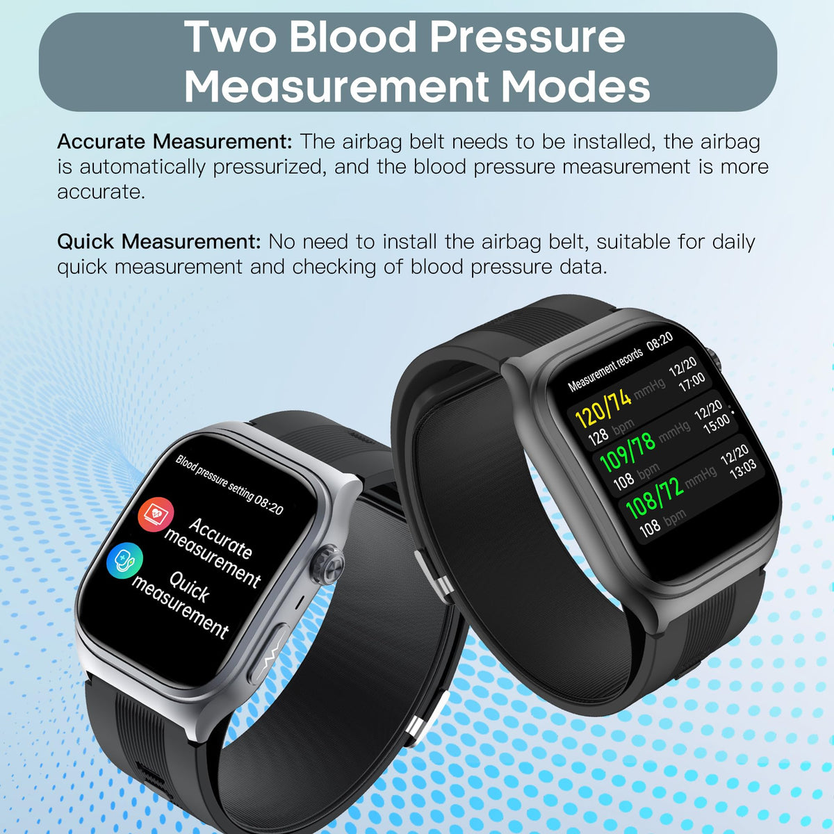 Black Blood Pressure Smart Watch Fitness Tracker S214