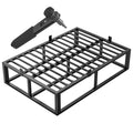 18 Inch Queen Size Black Metal Platform Bed Frame V157718