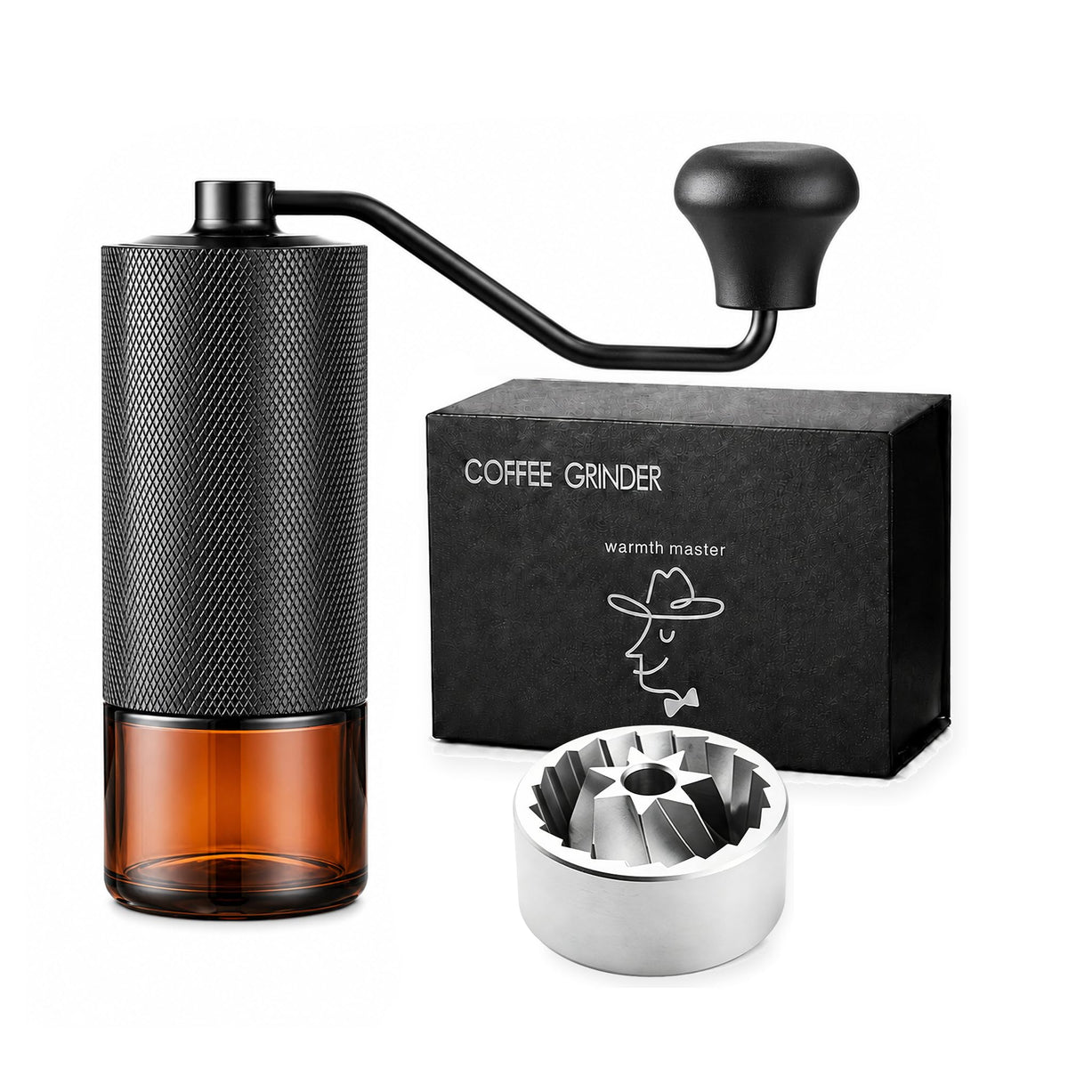Manual Coffee Grinder with Stainless Steel Conical Burr C99626