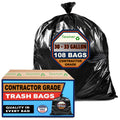 30-33 Gallon 2 MIL Heavy Duty Trash Bags 108 Count I68427
