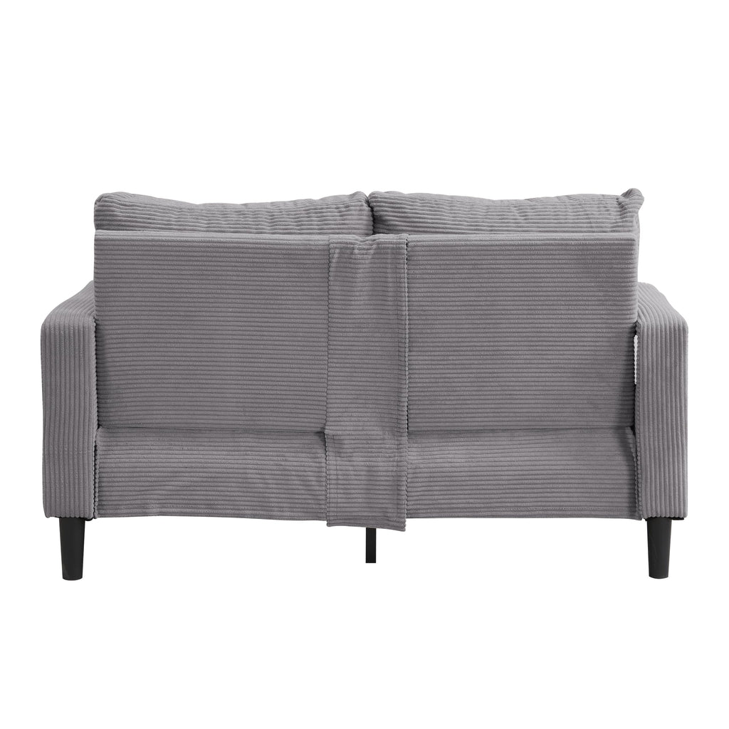 Light Gray 2-Seat Upholstered Loveseat Sofa A767846