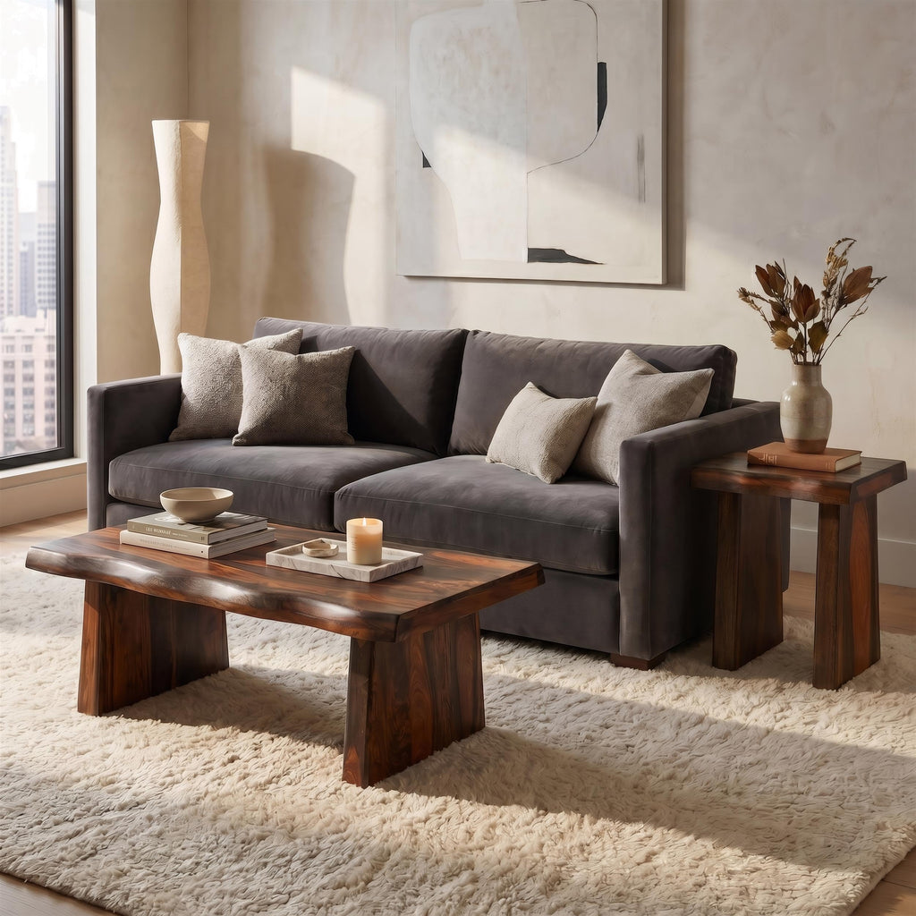 Live Edge Solid Wood Coffee Table L871