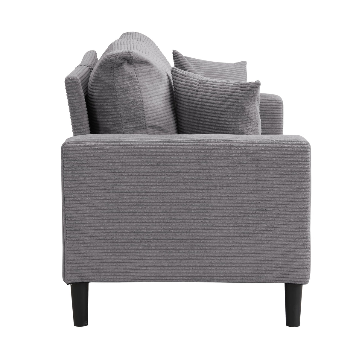 Light Gray 2-Seat Upholstered Loveseat Sofa A767846